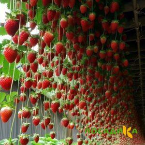 Клубника ампельная Анастасия купить по цене от 370р. в интернет-магазине «Посадика» с доставкой почтой в в Краснокаменске и по всей России – [изображение №1].